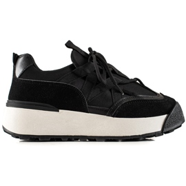 Seastar Vázané Tenisky Na Platformě černý