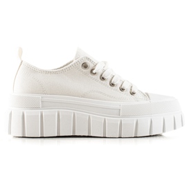 W. Potocki Tenisky Na Platformě Potocki bílý W. Potocki Tenisky Na Platformě Potocki bílý