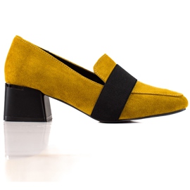 Lodičky s gumičkou La.Fi žluť