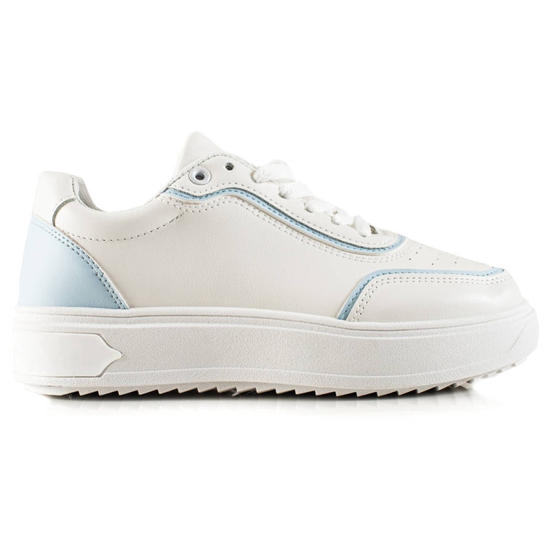 TRENDI Tenisky S Modrou Vložkou bílý