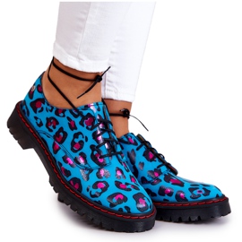 Dámské Oxfordky Maciejka 04087-47 Kožené Boty Modré vícebarevný