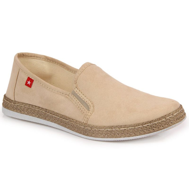 Navlékněte Big Star W JJ276001 béžové espadrilky béžový