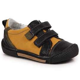 Boty na suchý zip Kornecki Jr 6823 camel černý zelený žluť