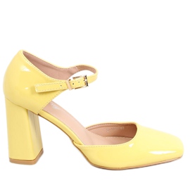 Lodičky vystavené na sloupku Frida Yellow žlutá Lodičky vystavené na sloupku Frida Yellow žlutá