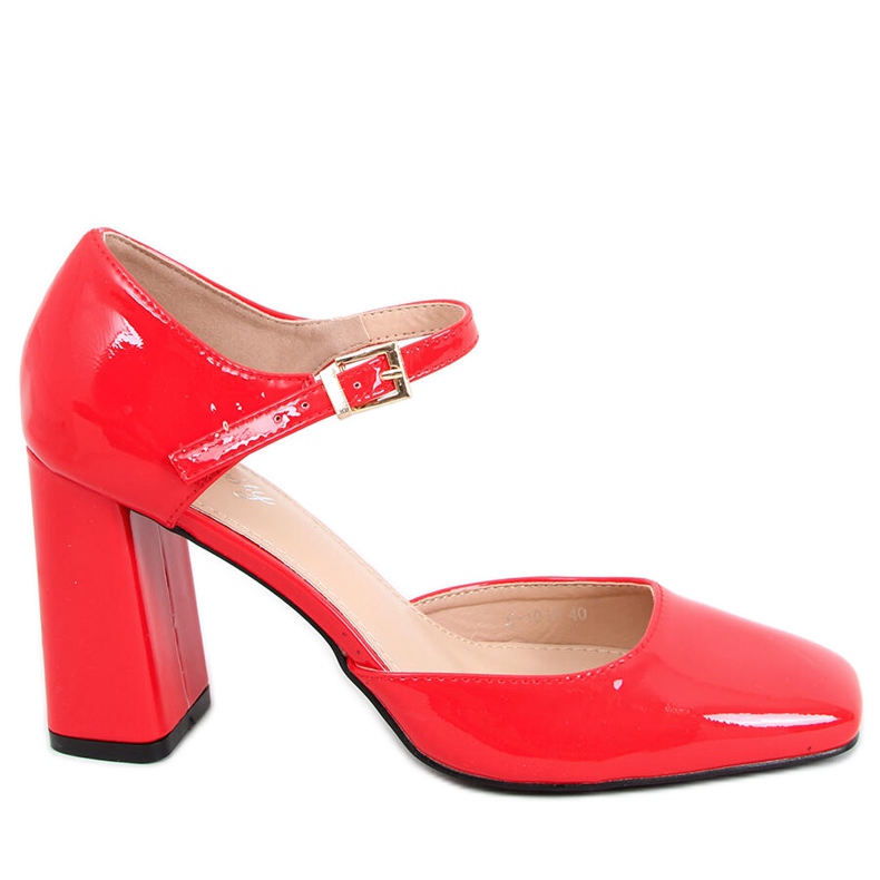 Lodičky vystavené na sloupku Frida Red červené Lodičky vystavené na sloupku Frida Red červené