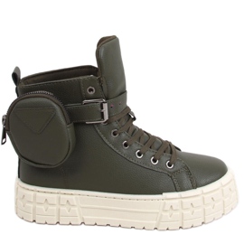 Tenisky Burn Green na kotník zelený