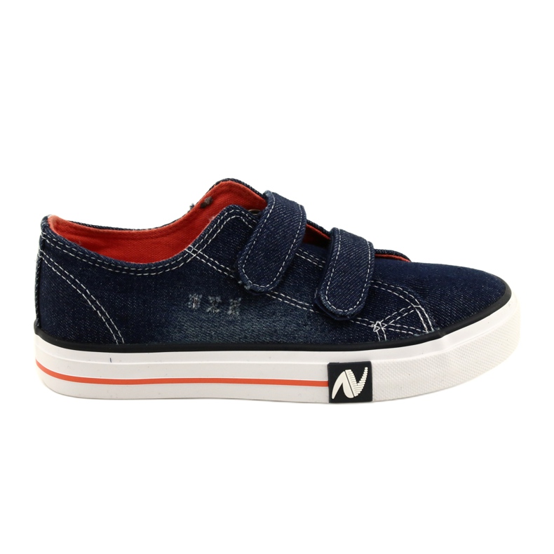 Jeans Navy Atletico Velcro WY21427 modrý