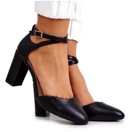 Lodičky S přezkou Sergio Leone SK851 Black černý