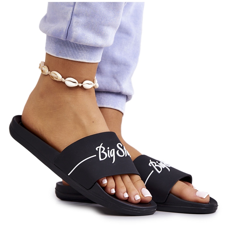 Klasické gumové pantofle Big Star JJ274A300 Black černá