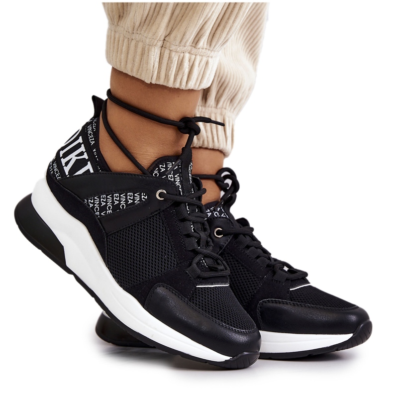 Vinceza Sportovní Boty Tenisky Na Klínu Černá Lorey Vinceza Sportovní Boty Tenisky Na Klínu Černá Lorey