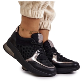 Vinceza Módní sportovní obuv Dámské tenisky Black Danielle černá