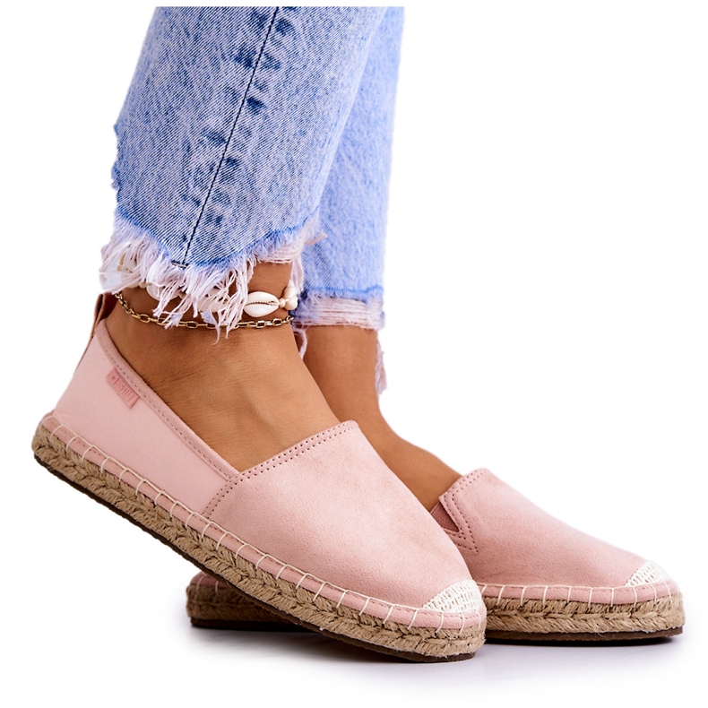 Dámské klasické espadrilky Big Star JJ274955 Růžové růžový