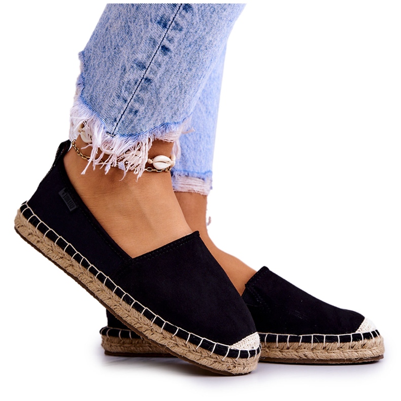 Dámské klasické espadrilky Big Star JJ274952 Black černá