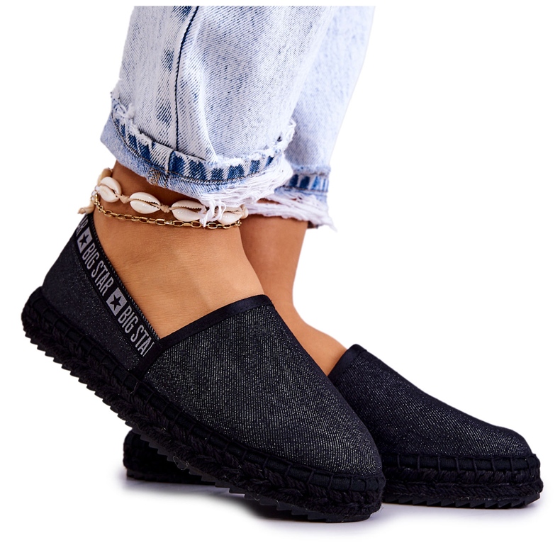 Nazouvací espadrilky Big Star JJ274878 Black černá