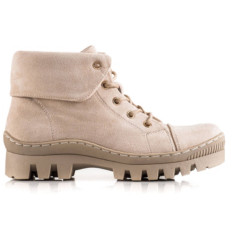 Beżowe trappers od S. Barski béžový Beżowe trappers od S. Barski béžový