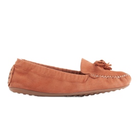 Marco Shoes Pružné mokasíny s gumičkou pomerančový