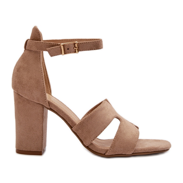 Módní semišové velbloudí vysoké podpatky hnědý Módní semišové velbloudí vysoké podpatky hnědý