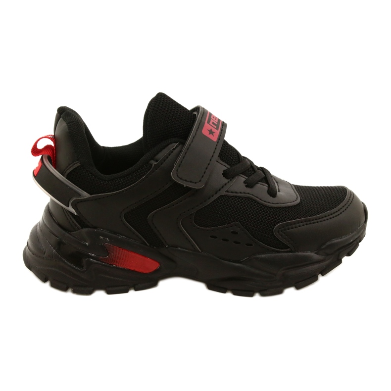 ADI Chlapecké sportovní boty na suchý zip News 22DZ32-4930 Black černá