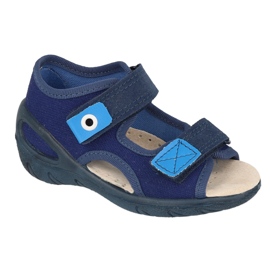 Dětské boty Befado pu 065P170 námořnická modř modrý modrý