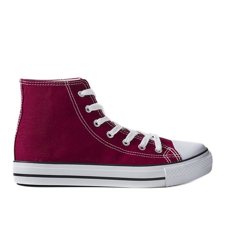 Vínové kotníkové tenisky značky Bagwell červené