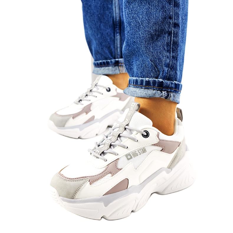 Dámské tenisky Big Star HH274255 béžový bílý