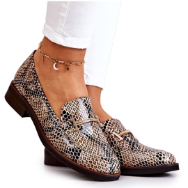 Dámské mokasíny Laura Messi 2307 béžovo-černé béžový černá