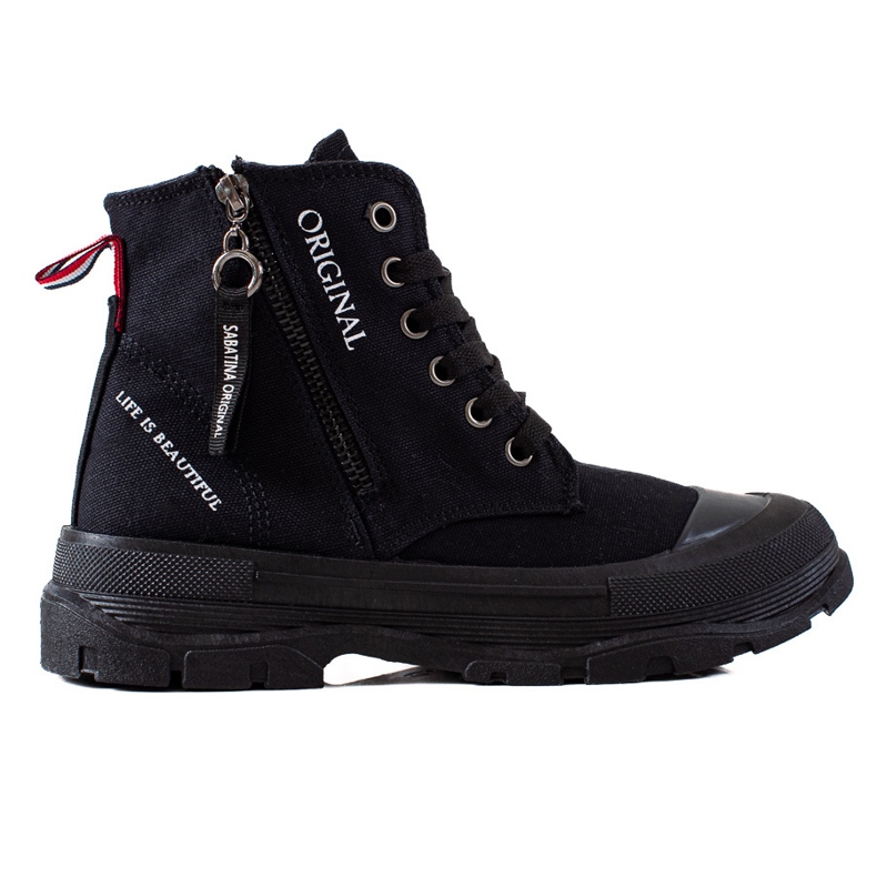 Sabatina Tenisky Se Zipem černá