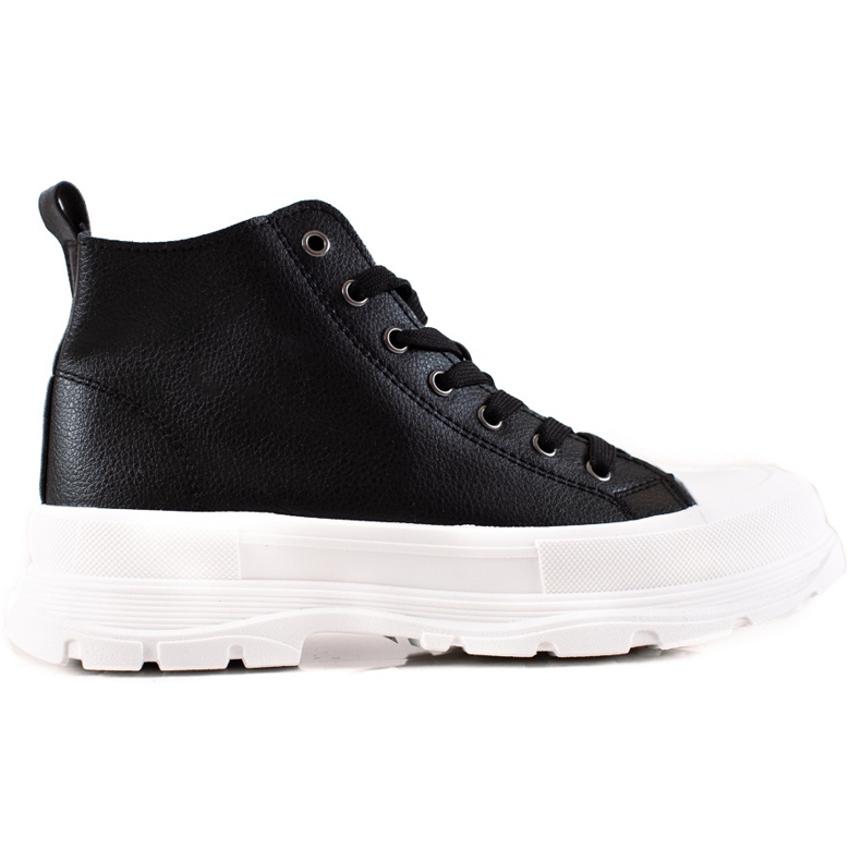 Forever Folie Módní vysoké tenisky černá