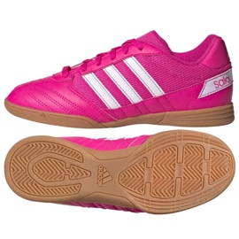 Kopačky Adidas Super Sala Jr G55911 růže a fialové
