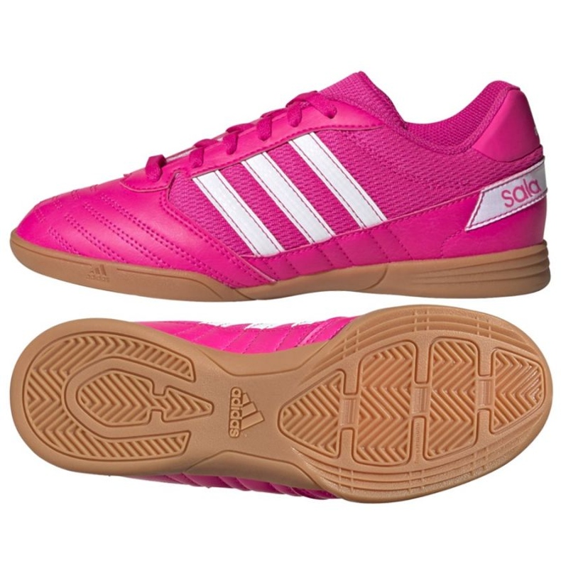 Kopačky Adidas Super Sala Jr G55911 růže a fialové