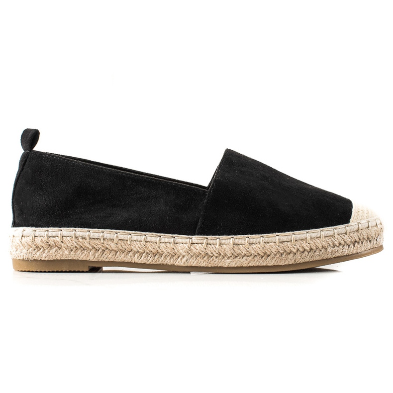 Bestelle Espadrilky z černého semiše černá