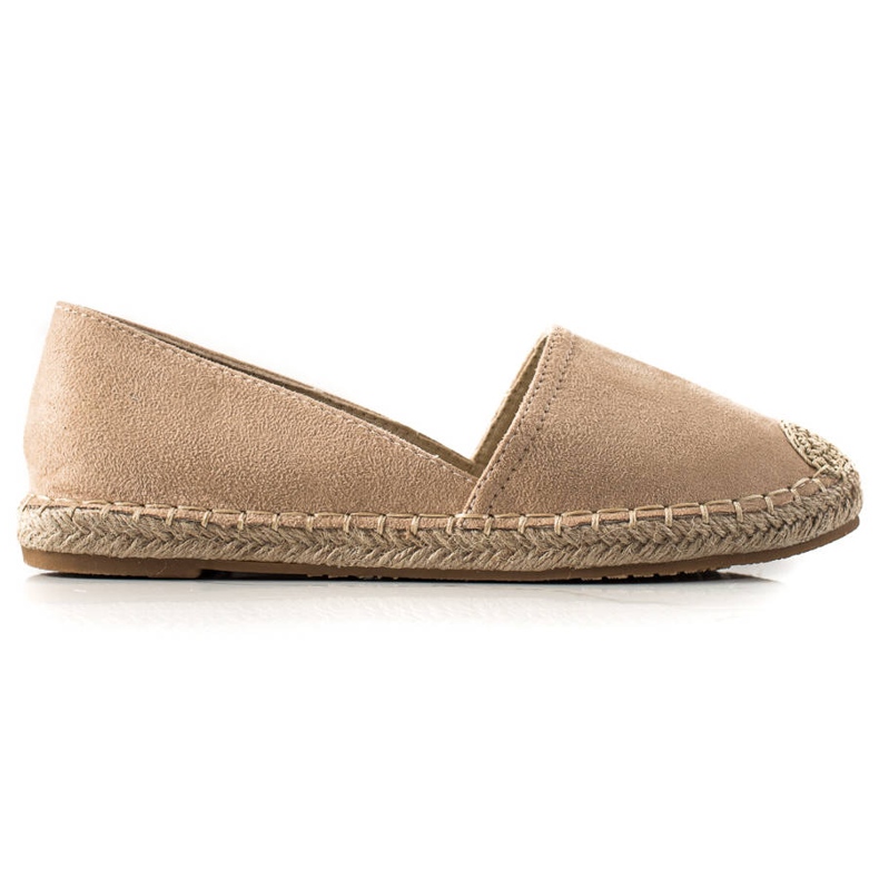 TRENDI Klasické béžové espadrilky béžový