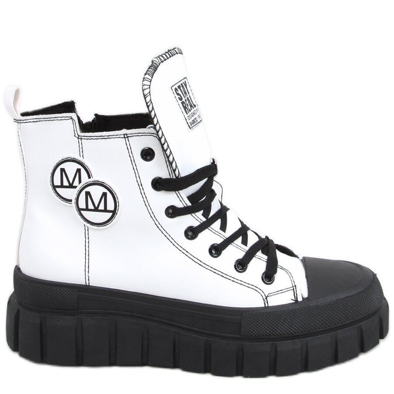 Tenisky Ayse WHITE / BLACK bílý Tenisky Ayse WHITE / BLACK bílý