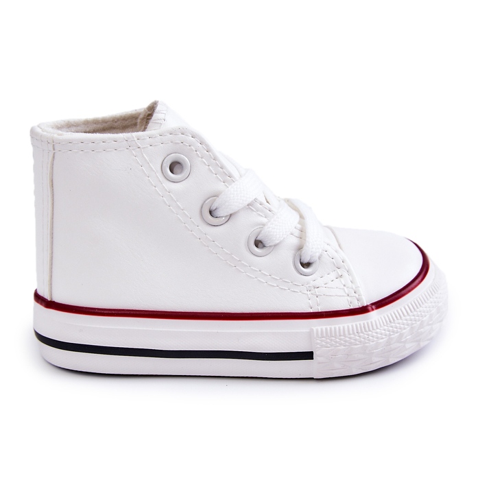 Dětské vysoké tenisky White Marney bílý