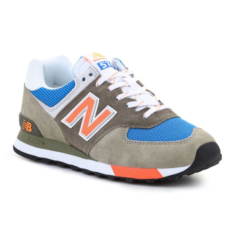 Boty New Balance M ML574LA2 modrý šedá