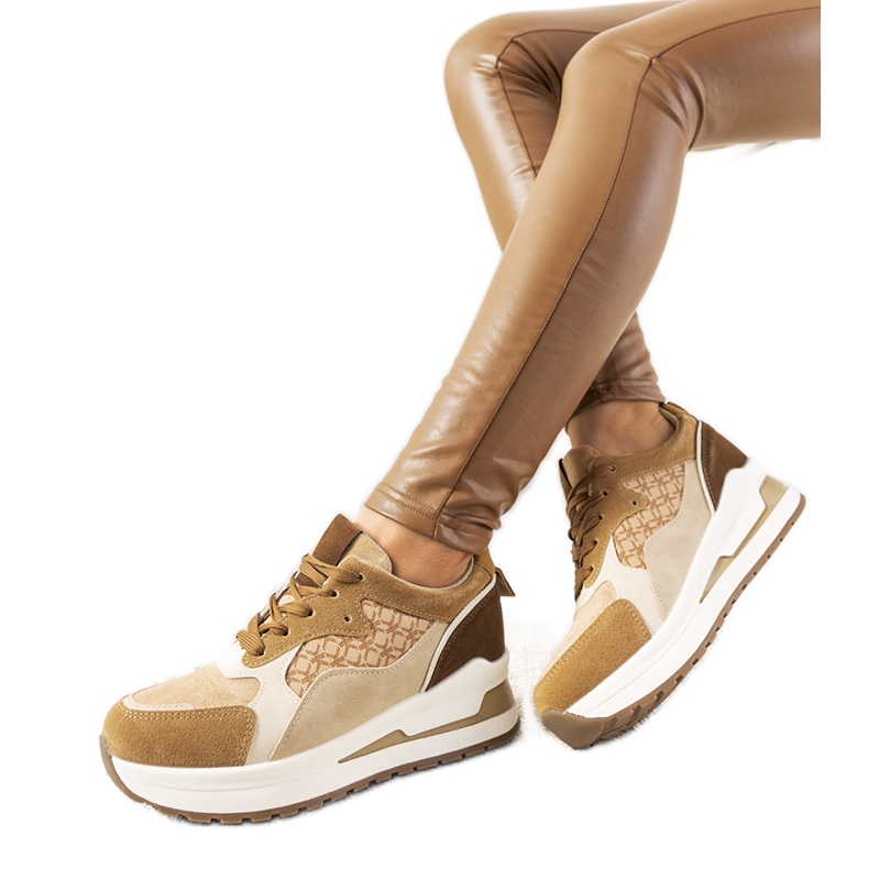 Hnědé tenisky pro ženy sportovní boty Eryn hnědý