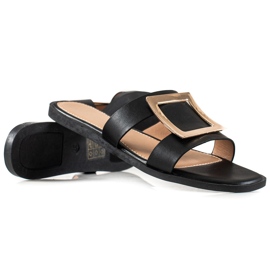 W. Potocki Elegantní pantofle Potocki černý