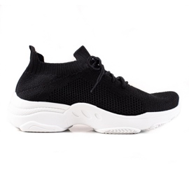 Renda Černé šněrovací tenisky černý