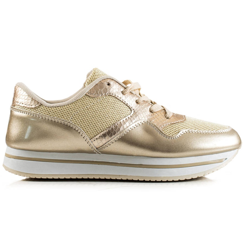 TRENDI Zlaté tenisky zlatý