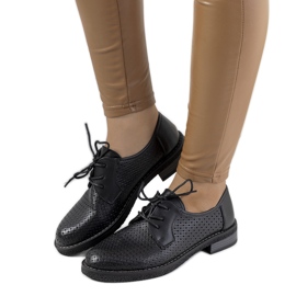 Černé prolamované oxfordky Ortensia černý