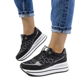 Černé tenisky Farnese černý stříbro