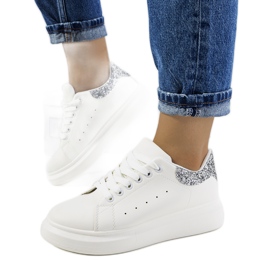 Bílé dámské tenisky Gallo bílý stříbro