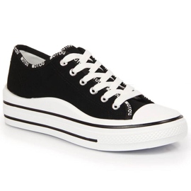 Tenisky na platformě S. Barski W OLI156A černé černý