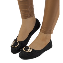 Černé baleríny s Ribero sponou černá Černé baleríny s Ribero sponou černá