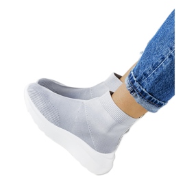 Šedé vysoké tenisky od Jennifer šedá