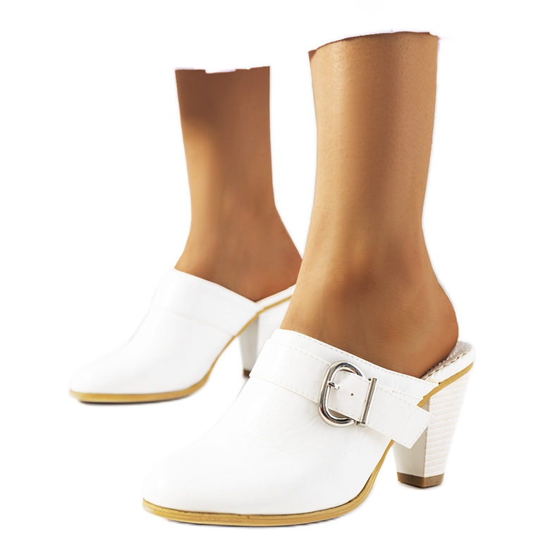 Bílé vysoké podpatky Gralow bílý