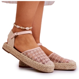 Dámské espadrilky se sponou Nude Charlene béžový