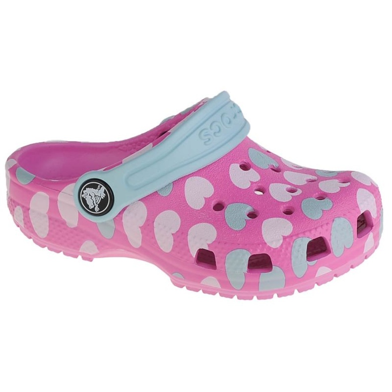 Crocs Classic Easy Icon Clog K Jr 207592-6SX růžový Crocs Classic Easy Icon Clog K Jr 207592-6SX růžový