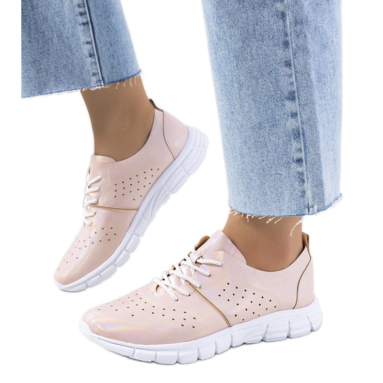 Holografické tenisky Enid Pink růžový