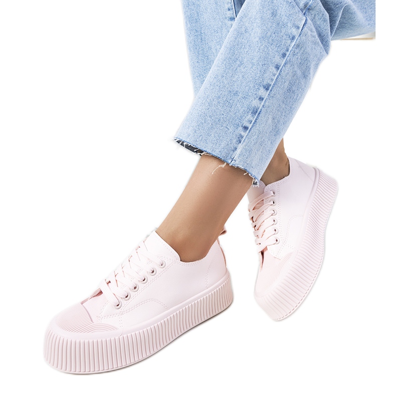 Růžové dámské tenisky Moises růžový Růžové dámské tenisky Moises růžový